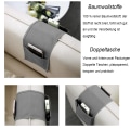 Miniatyrbillede 3 af 5: Armlæn Organizer til Sofa Sofa Lænestol Seng Opbevaringspose TV Fjernbetjening Holder Pladsbesparende Opbevaringspose Seng Lomme til Mobiltelefon, iPad, Blyant grey