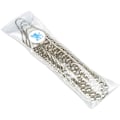 Miniatyrbillede 5 af 5: 12x Bruseforhængskroge Ringe Rulle Kugler Krom Rustfrit Stål Metal Rustfrit Sølv Farve