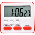 Miniatyrbillede 1 af 5: Elektronisk timer, køkkentimer, læringsstyringstimer, LCD digital nedtællingsstopur med stativ rød