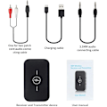 Miniatyrbillede 5 af 5: Bluetooth 5.0 modtageradapter, 2 i 1 modtagertransmitter med 3,5 mm lyd ud RCA lyd Bluetooth adapter/konverter