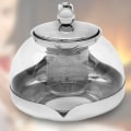 Miniatyrbilde 5 av 5: Tekanne i glass med silinnsats i rustfritt stål, 1200 ml