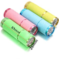 Miniatyrbillede 3 af 5: 4 Farver UV Lommelygte Ultraviolet Lys Mini Lommelygte Lampe Til Epoxy UV Harpiks Hærde Lim Smykker Udstyr Værktøj, Gul
