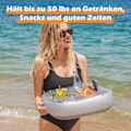 Miniatyrbillede 5 af 5: Oppustelig Drikkeholder - Robust Struktur til Pool, Drikkevarer, Snacks og Smartphone Holder - Fremstillet af Høj Kvalitets PVC med en Tykkelse på 0,6 mm - Ideel