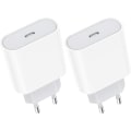 Miniatyrbilde 1 av 5: 20W 2-pak USB C hurtiglader, USBC-kontakt Type C vegg AC-strømadapter