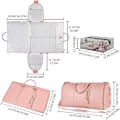 Miniatyrbilde 2 av 4: Stor kapasitet klespose, vanntett klespose, 2 i 1 hengende koffert, reisevesker (rosa) Pink