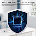 Miniatyrbild 2 av 5: Kolmonoxiddetektor med hörbart alarm, högkänslig CO-sensor, LED-display, enkel installation, uppfyller EN 50291 för hemsäkerhet.