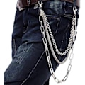 Pikkukuva 1 / 5: Punk Hip Hop -housujen avaimenperäketju square chain