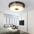Miniatyrbild 4 av 5: 24W LED Antik Taklampa Hall Lampa Retro Taklampa Vintage Rund Design Metall Järn Glasskärm Vardagsrum 40 cm
