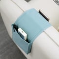 Miniatyrbilde 4 av 4: Armlenestøtte Organizer for Sofa Couch Armchair Bed Oppbevaringspose TV Fjernkontrollholder Plassbesparende Oppbevaringspose Senglomme for Mobiltelefon, iPad, Blyant blue