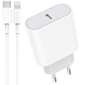 Miniatyrbilde 1 av 4: Veggadapter for, Hurtiglader for iPhone 15/14/14Pro/14 Pro Max/14 Plus 13 12 11 XS MAX XR X, 20W USB C Plugg med 2M Kabel