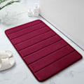 Miniatyrbillede 2 af 3: Memory Foam Bademåtte, 40 x 60 cm, Ekstra Blød Skridsikker Bademåtte, Super Absorberende BademåtterMaskinvaskbar Tør Bademåtte Fodmåtte, Vinrød Wine Red