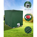 Miniatyrbild 3 av 5: Överdrag för 1000L IBC-tank, vattentanksskydd, regnvattensamlare, 116 x 100 x 120 cm, grön