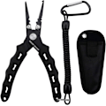 Miniatyrbild 1 av 5: Fiskepliers, rostfria fiskeverktyg, volframkarbidskärare, splitringstång, fiskegåvor till män (svart) Black