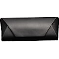 Miniatyrbillede 1 af 5: Etui til briller i høj kvalitet - Solbriller Etui Flip Cover Læder Anti-tryk og Anti-fald Brilleetui - Sort