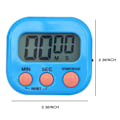 Miniatyrbillede 2 af 5: 4 farver digital køkken timer, digital magnetisk stopur timer med magnet, stående lille børns time timer, minut nedtælling kortvarig alarm