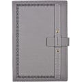 Miniatyrbild 1 av 5: A5 Ruled Notebook, Kreativa insats spänne anteckningsböcker, Tjockt linjerat papper Kompositionsbok 320 sidor för kontor skola hem, 14,5 x 21 cm (grå) Gray
