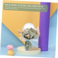 Pikkukuva 2 / 5: Miniatyyrikimppu Kukkapaketit Miniatyyrimaisema Mini Kuivattu Kukka Kimppu Nukketalo Kimppu Nukketalo Koriste Green