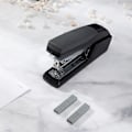 Miniatyrbillede 2 af 3: Skrivebords hæftemaskine Kommercielle skrivebords hæftemaskiner, 40 ark kapacitet Bærbar holdbar metal hæftemaskine (sort)