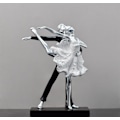 Miniatyrbilde 1 av 3: Ballettdanser-statue for hjemmedekorasjon i harpiks silver1