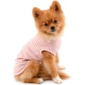Miniatyrbild 3 av 5: Kläder för små hundar pojke flicka sommar randig valp T-shirt väst andningsbar bomull T-shirt ärmlös Chihuahua Yorkshire, rosa, storlek M M