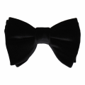 Miniatyrbilde 1 av 4: Ties etc Fløyelsløyfer for menn - Overdimensjonert sløyfe, ferdigknyttet, selvbindende og justerbar for bryllup, arrangementer og fester Black