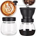Miniatyrbilde 1 av 5: Kaffe- og pepperkvern i rustfritt stål, stillegående kaffekvern, svart