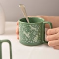 Miniatyrbillede 4 af 5: Kaffekopper og Tekopper til Hjemmet, Husholdningsprodukter, Krus, Kreative Grønne Skovkrus, Små Friske Dyr Keramiske Vandkopper