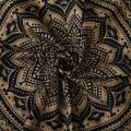 Pikkukuva 3 / 5: Gobelíni Mandala, Boho seinäkoriste, Musta kulta esteettinen huonekoriste, Seinäkangas Psykedeelinen seinävaate 150×130 cm C 150*130cm