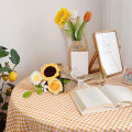 Miniatyrbilde 5 av 5: Håndlaget strikket hekleblomstbukett Heklet rose tusenfryd blomst og tulipaner bukett Heklede blomsteroppsats Valentinsdag