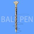 Miniatyrbillede 2 af 5: Diamantpen, 10 stk. Leopard Crystal Diamond Penne Bulk, 1,0 mm Medium Point Sort Blæk Kuglepen, Metal Twist Søde Penne