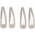 Pikkukuva 1 / 3: 4 kpl Rhinestone-hiusnepsut silver