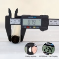 Miniatyrbillede 5 af 5: Vernier Caliper, 150mm Vernier Caliper, Digital Carbon Fiber Micrometer Tool for External, Internal, Depth and Pitch Measurements