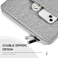 Miniatyrbillede 5 af 5: 13 tommer bærbar computer sleeve taske til MacBook Air 13,6 tommer M2 Chip, Samsung Galaxy 13,3, DELL Latitude 13,-resistent computer taske - lysegrå