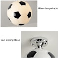 Miniatyrbillede 5 af 5: 20cm Fodbold Loftlampe - LED Loftlampe til Indendørs Bar, Børneværelse, Soveværelse black
