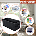Miniatyrbillede 4 af 5: CD Opbevaringskasser - CD Etui Holder, Container rummer 30 CD'er i fulde jewel cases, 60 CD'er i slanke etuier og 165 diske i CD sleeves - Sort (3 pak)