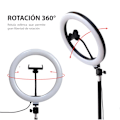 Pikkukuva 2 / 5: 2,1 m jalusta ja/tai 30 cm/12'' himmennettävä 3-värinen LED-rengasvalo selfieihin, valokuvaukseen, meikkaamiseen, YouTube-striimaukseen, Tik Tokiin