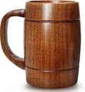 14 Oz Stor Trämugg Bästa Trädrickskopp Träsejdel Ölglas Stein Tekopp Tunnmugg För Män Kvinnor