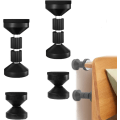 Miniatyrbilde 1 av 5: 4 stk justerbart gjengestang seng ramme anti-shake verktøy, svart justerbar hodegavl stabilisatorer for gjengestang seng ramme, justerbar 4,2-4,7 cm og 7,7-9 cm