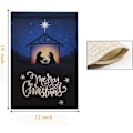 Miniatyrbillede 3 af 4: Dekorativ Glædelig Jul Haveflag 12 X 18 Dobbeltsidet Glædelig Jul Glædelig Jul Haveflag Vinter Havehave Dekorationer