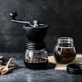 Miniatyrbilde 2 av 5: Kaffe- og pepperkvern i rustfritt stål, stillegående kaffekvern, svart