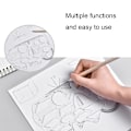 Miniatyrbillede 4 af 5: Geometrisk lineal multifunktionel matematik tegne lineal gennemsigtig geometrisk tegne skabelon til studerende kontorartikler