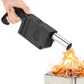 Elektrisk eldpust, bärbar grillfläkt för utomhusbruk, elektrisk handhållen grillfläkt