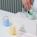 Miniatyrbilde 3 av 5: Sminke svamp oppbevaringsboks, skjønnhet kaktusform blenderholder for kosmetisk svamp, bærbar pudderpuff bæreveske (lys grønn)