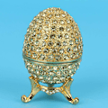 Miniatyrbild 5 av 5: Fabergéägg, Fabergéägg, emaljerad påskäggsask, smyckeskrin för förvaring av en lyxig gåva, Fabergéägg imperial Fabergéägg