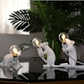 Miniatyrbillede 2 af 5: Moderne Harpiks Mus Lampe Bordlampe Kreativ Skrivebordslamper Natbord Gave Dekoration LED Soveværelse, Studieværelse (Kørsel)