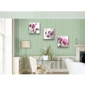 Miniatyrbild 3 av 5: Tavla med målning, elegant orkidéblommor, modern sträckt på träram, redo att hänga, perfekt
