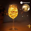 Miniatyrbild 5 av 5: Solcellslingor för utomhusbruk, 2-pack 100 LED solcellslampor för trädgård, vattentäta 12 m/40 fot 8 lägen för uteplats, trädgårdsfest, bröllop (varmvit)