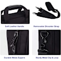 Miniatyrbillede 4 af 5: Laptop taske, Business Laptop tasker Aktentaske Kontor taske Laptop bæretaske Computer dokument taske til arbejde, skole, uni, sort-15,7 x 3,1 x 11,8 tommer Black