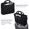 Miniatyrbillede 3 af 5: Laptop taske, Business Laptop tasker Aktentaske Kontor taske Laptop bæretaske Computer dokument taske til arbejde, skole, uni, sort-15,7 x 3,1 x 11,8 tommer Black