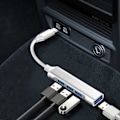 Pikkukuva 5 / 5: Mini USB C -keskitin 4-in-1 - USB C - USB-sovitin - Moniporttisovitin MacBook Airille - USB Type C - Harmaa